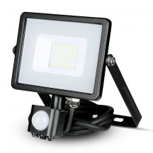 Rotatable LED Floodlights with PIR Sensor - Samsung - IP65 - Black - 20W - 1600 Lumens - 3000K - 5 Years