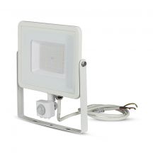 Rotatable LED Floodlights with PIR Sensor - Samsung - IP65 - White - 50W - 4000 Lumens - 3000K - 5 Years