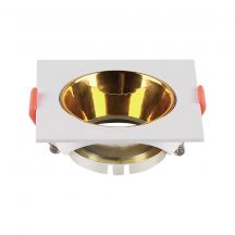 LED Spotlights - Recessed Fitting - GU10 - IP20 - White+Gold - Model No: - VT-932-WG