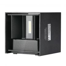 Black LED Wall Lights - Square - Bridgelux - IP65 - 6W - 660 Lumens - 3000K