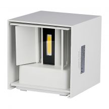 White LED Wall Lights - Square - Bridgelux - IP65 - 6W - 660 Lumens - 3000K