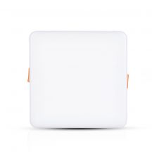 Square Adjustable LED Mini Panels - Samsung - IP20 - White - 12W - 750 Lumens - 6400K - 5 Years