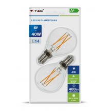 LED Bulbs - RTL Golf E14 Blister - IP20 - White - 4 Watts - 400 Lumens - 2700K