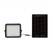 Black Solar Floodlights - Black - IP65 - 400 Lumens - 6400K