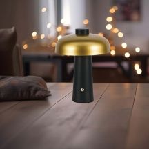 Rechargeable Table Lamps - Painted - Gold+Black - IP20 - 3W - 200 Lumens - 3IN1