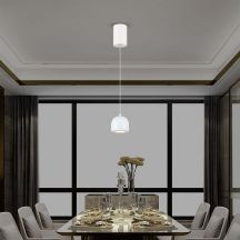 Designer Ceiling Lights - Designer Hanging Lights - IP20 - White Body - 8.5 Watts - 850 Lumens - 3000K