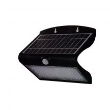 Black Solar Wall Lights - IP65 - 8W - 850 Lumens - 4000K