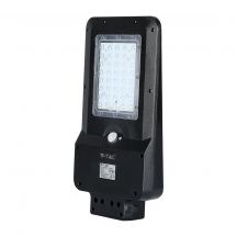 Schwarze Solar-Straßenlampen - IP65 - 15W - 1600 Lumen - 6000K