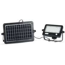 Black Solar Floodlights - IP65 - 10W - 1100 Lumens - 4000K