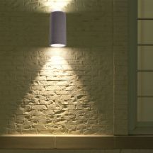 LED Spotlights - Concrete Wall Lamp - GU10 - IP20 - Light Grey