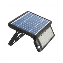 Black Solar Floodlights - IP44 - 10W - 1100 Lumens - 4000K